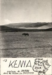 Kenya, surroundings of Nairobi in the center of Ngoron Goro Postcard