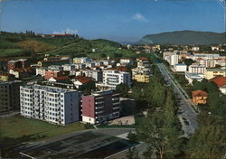 View over Town Postcard