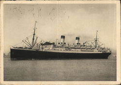 Real Photo of Unidentified Steamer Postcard