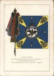 Bataillonsfahne des Grenadier-Regiments Konig Wilhem I. (2. Westpreussisches) Postcard