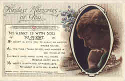 Fondest Memories of You Romance & Love Postcard Postcard