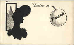 You're a peach Postcard