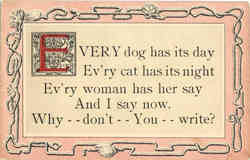 Every dog has its day... Postcard