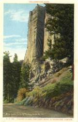 Tower Along The Cody Road in Shoshone Canyon Postcard