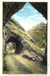 Natural Tunnels on the Cody Road Postcard