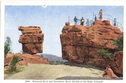 Balanced Rock and Steamboat Rock Postcard