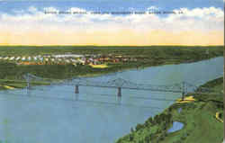 Baton Rouge Bridge Louisiana Postcard Postcard