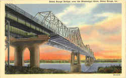 Baton Rouge Bridge Louisiana Postcard Postcard