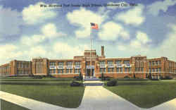 Wm. Howard Taft Junior High School Postcard