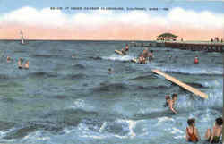 Beach At Inner Harbor Clubhouse Postcard