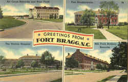 Greetings From Fort Bragg North Carolina Postcard Postcard