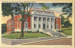 Hancock County Court House Postcard