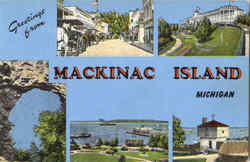 Greetings From Mackinac Island Michigan Postcard Postcard