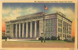 Wyandotte County Court House Kansas City, KS Postcard Postcard