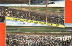 Atlantic City Race Trace Postcard