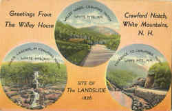 Greetings From The Willey House, Crawford Notch Postcard