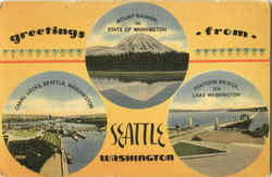 Greetings From Seattle Postcard