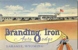 Branding Iron Auto Lodge Postcard