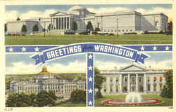 Greetings From Washington Postcard