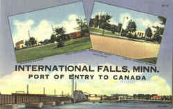 Port Of Entry To Canada Postcard