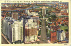 Parkway From City Hall Postcard