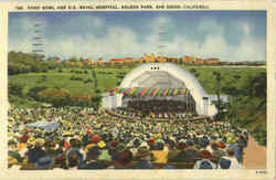 Ford Bowl And U. S. Naval Hospital, Balboa Park Postcard