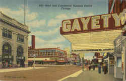 Gayety Movie Theatre - 92nd And Commercial Business District Chicago Illinois Postcard Postcard