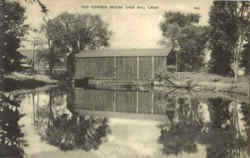 Old Covered Bridge Over Mill Creek Postcard