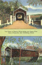 Two Views Of Historic Wolfe Bridge Postcard