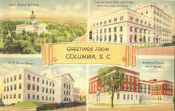 Greetings From Columbia Postcard