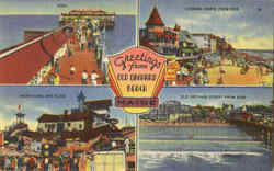 Greetings From Old Orchard Beach Postcard