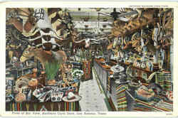 Front Of Bar View Buckhorn Curio Store Postcard