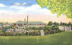 Filtration Plant And Rock Garden Iron Mountain Postcard