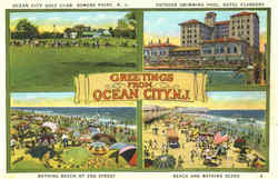 Greetings From Ocean City Postcard