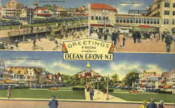 Greetings From Ocean Grove Postcard