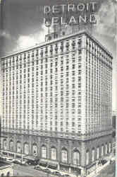 Detroit Leland Hotel Michigan Postcard Postcard