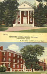 Library , American International College Postcard