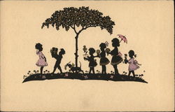 Silhouettes Art Postcard Postcard