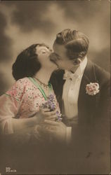 Couple Kissing Passionately Couples Postcard Postcard