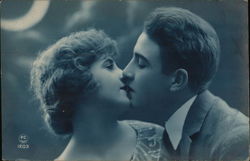 Couple Kissing Couples Postcard Postcard