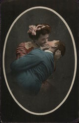 Couple Kissing Passionately Couples Postcard Postcard