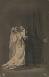 Couple Dressed for Marriage Marriage & Wedding Postcard Postcard