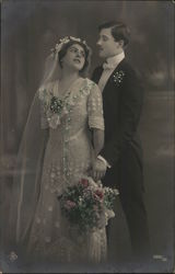 Bride and Groom Postcard