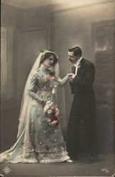 Bride and Groom Postcard