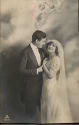 Couple Dressed for Marriage Marriage & Wedding Postcard Postcard