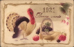 Happy New Year 1921 Postcard