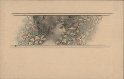 Art Nouveau Woman Postcard