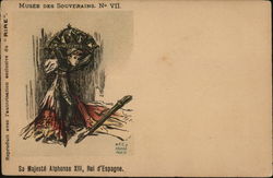 Musee Des Souverains #7 King Alphonse XIII of Spain Royalty Postcard Postcard