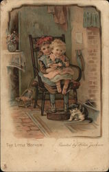 The Little Mother Children Postcard Postcard