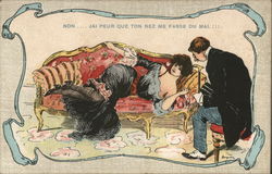 Non... Jai Peir que on nez me fasse du mall!!! Artist Signed Postcard Postcard